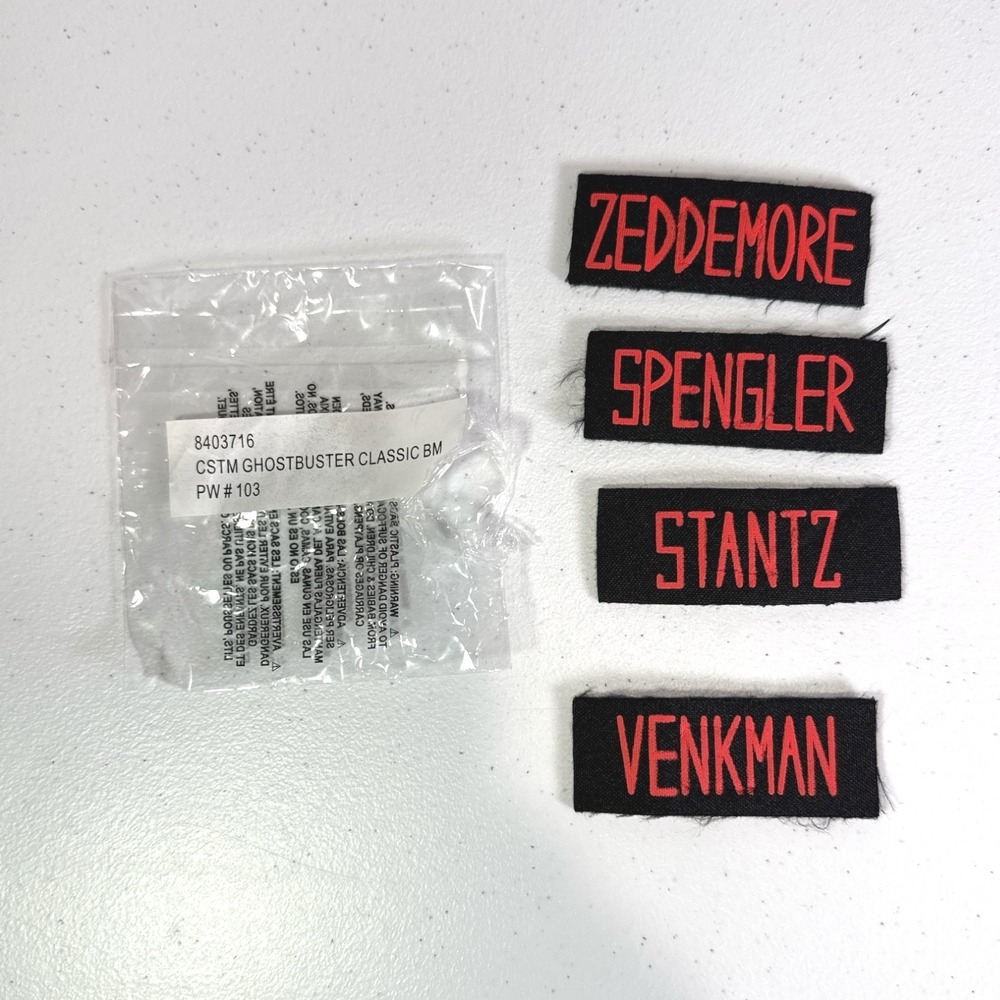 Ghostbusters Costume Patches Zeddemore Spengler Stantz Venkman Kids Replacement‎